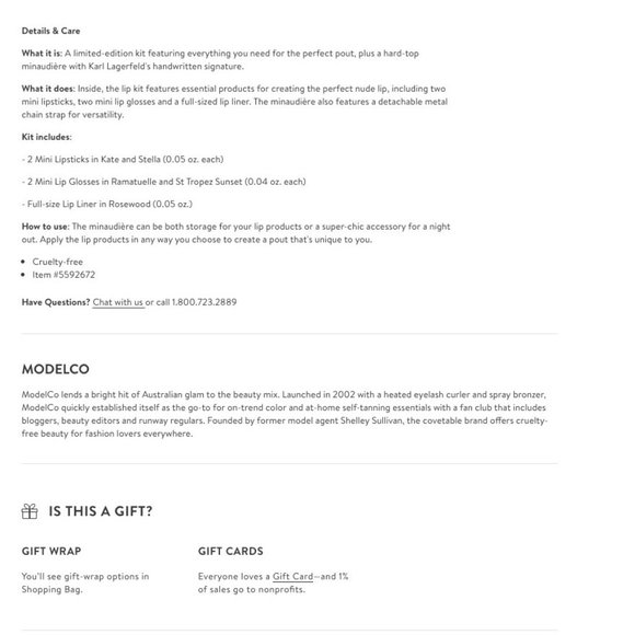 New in Box Karl Lagerfeld x ModelCo Minaudière Bag + Lip Kit - Picture 7 of 7